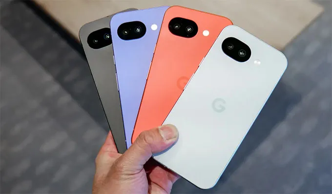 , Pixel 10a có bốn tùy chọn gồm Obsidian, Berry, Fog và Lavender